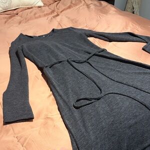 Zara Charcoal Knit Cardigan Dress
